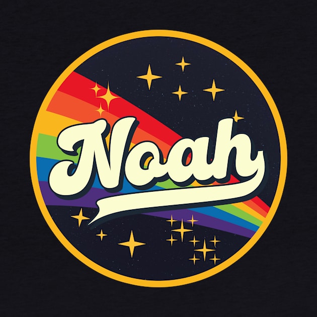 Noah // Rainbow In Space Vintage Style by LMW Art